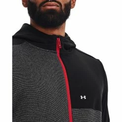 Under Armour Storm Sweater Fleece Hoodie Vest -Golf Clothing Shop 1373416 001 COLLAR 700x700