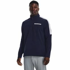 Under Armour Storm Windstrike Full Zip Men's Golf Pullover -Golf Clothing Shop 1377383 410 FC 700x700