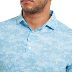 FootJoy Cloud Camo Lisle Men's Golf Polo Shirt 80004 -Golf Clothing Shop FJ 80004 05 700x700