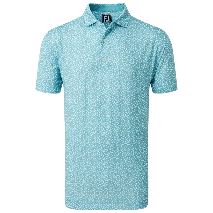 FootJoy Tossed Tulips Lisle Men's Golf Polo Shirt 80022 1 FootJoy Tossed Tulips Lisle Men's Golf Polo Shirt 80022