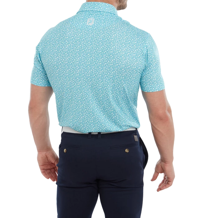 FootJoy Tossed Tulips Lisle Men's Golf Polo Shirt 80022 3 FootJoy Tossed Tulips Lisle Men's Golf Polo Shirt 80022 - Image 3