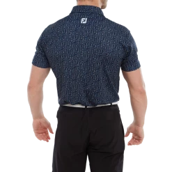 FootJoy Glass Print Lisle Men's Golf Polo Shirt 80038 -Golf Clothing Shop FJ 80038 03 700x700