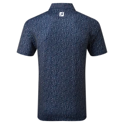 FootJoy Glass Print Lisle Men's Golf Polo Shirt 80038 -Golf Clothing Shop FJ 80038 04 700x700
