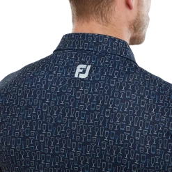 FootJoy Glass Print Lisle Men's Golf Polo Shirt 80038 -Golf Clothing Shop FJ 80038 05 700x700