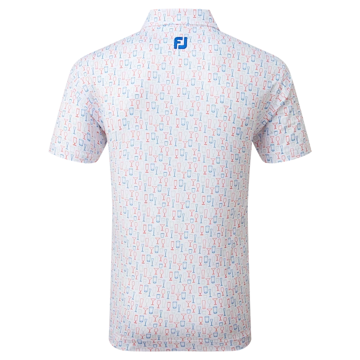 FootJoy Glass Print Lisle Men's Golf Polo Shirt 80039 4 FootJoy Glass Print Lisle Men's Golf Polo Shirt 80039 - Image 4