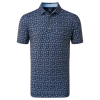 FootJoy Travel Print Lisle Men's Golf Polo Shirt 80047