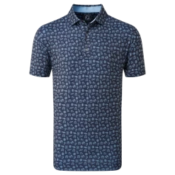 FootJoy Travel Print Lisle Men's Golf Polo Shirt 80047