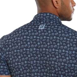 FootJoy Travel Print Lisle Men's Golf Polo Shirt 80047 -Golf Clothing Shop FJ 80047 05 700x700