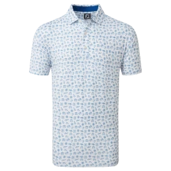 FootJoy Travel Print Lisle Men's Golf Polo Shirt 80048