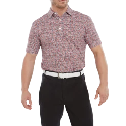 FootJoy Confetti Print Men's Golf Pique Shirt 80089 -Golf Clothing Shop FJ 80089 03 700x700