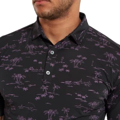 FootJoy Tropic Print Lisle Men's Golf Polo Shirt 80091 9 FootJoy Tropic Print Lisle Men's Golf Polo Shirt 80091 -Golf Clothing Shop FJ 80091 05 700x700
