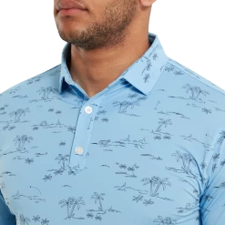 FootJoy Tropic Print Lisle Men's Golf Polo Shirt 80092 -Golf Clothing Shop FJ 80092 05 700x700