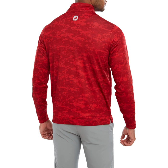 FootJoy Cloud Camo Print Men's Mid Layer Pullover 80112 3 FootJoy Cloud Camo Print Men's Mid Layer Pullover 80112 - Image 3