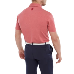 FootJoy Heather Self Collar Men's Golf Polo Shirt 80138 -Golf Clothing Shop FJ 80138 03 700x700