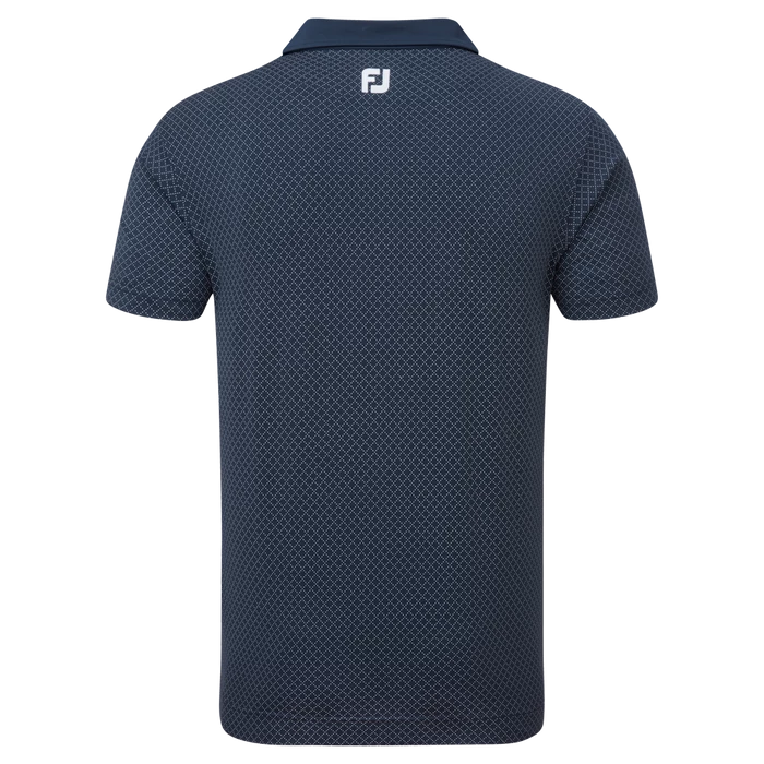 FootJoy Diamond Dot Print Lisle Golf Shirt 88364 2 FootJoy Diamond Dot Print Lisle Golf Shirt 88364 - Image 2
