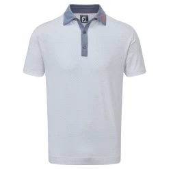 FootJoy Diamond Dot Print Lisle Golf Shirt 88365