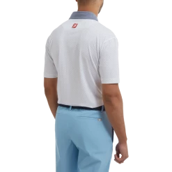 FootJoy Diamond Dot Print Lisle Golf Shirt 88365 8 FootJoy Diamond Dot Print Lisle Golf Shirt 88365 -Golf Clothing Shop FJ 88365 03 700x700