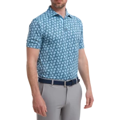 FootJoy Shadow Palm Print Golf Shirt 88375 8 FootJoy Shadow Palm Print Golf Shirt 88375 -Golf Clothing Shop FJ 88375 02 700x700