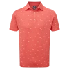 FootJoy School Of Fish Print Lisle Golf Shirt 88387