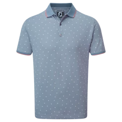 FootJoy Push Play Print Lisle Knit Golf Shirt 88394