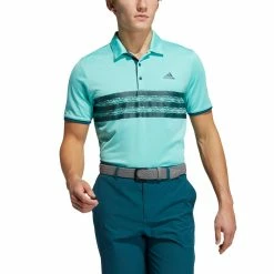 Adidas Core Polo Golf Shirt -Golf Clothing Shop GL0106 APP on model front white 700x700