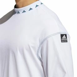 Adidas Equipment Wind Crew Sweatshirt -Golf Clothing Shop GL9999 APP on model detail 1 white 700x700