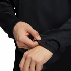 Adidas Primegreen Golf Hoodie -Golf Clothing Shop GS9450 APP on model detail 2 white 700x700