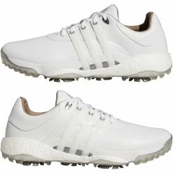Adidas Tour 360 22 Golf Shoes -Golf Clothing Shop GV7245 FTW photo mirrored pair white 700x700