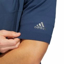 Adidas Statement Primeknit Quarter-Zip Half Sleeve Golf Pullover 11 Adidas Statement Primeknit Quarter-Zip Half Sleeve Golf Pullover -Golf Clothing Shop HE2889 7 APPAREL OnModel DetailView1 white 700x700