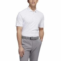 Adidas Go-To Camo Golf Polo Shirt 10 Adidas Go-To Camo Golf Polo Shirt -Golf Clothing Shop HF9036 4 APPAREL OnModel FrontView white 700x700