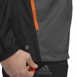 Adidas Provisional Full Zip Golf Jacket -Golf Clothing Shop HF9187 8 APPAREL OnModel DetailView1 white 700x700