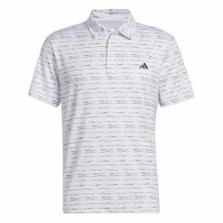 Adidas Stripe Zip Men's Golf Polo Shirt