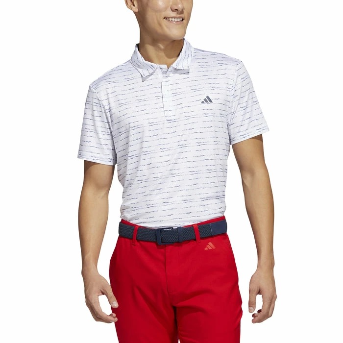 Adidas Stripe Zip Men's Golf Polo Shirt 3 Adidas Stripe Zip Men's Golf Polo Shirt - Image 3