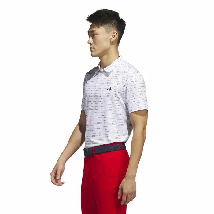 Adidas Stripe Zip Men's Golf Polo Shirt 4 Adidas Stripe Zip Men's Golf Polo Shirt - Image 4