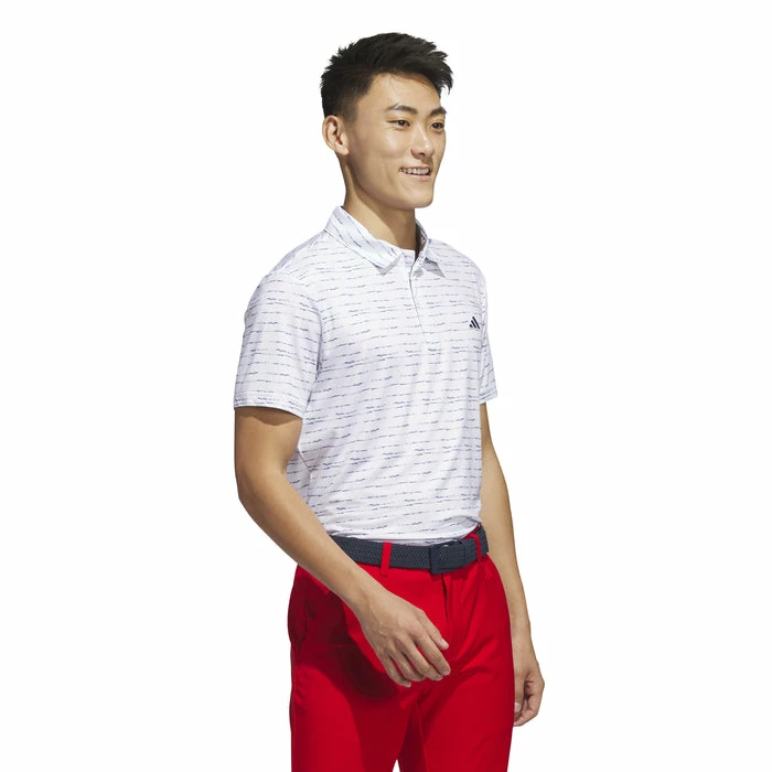 Adidas Stripe Zip Men's Golf Polo Shirt 5 Adidas Stripe Zip Men's Golf Polo Shirt - Image 5